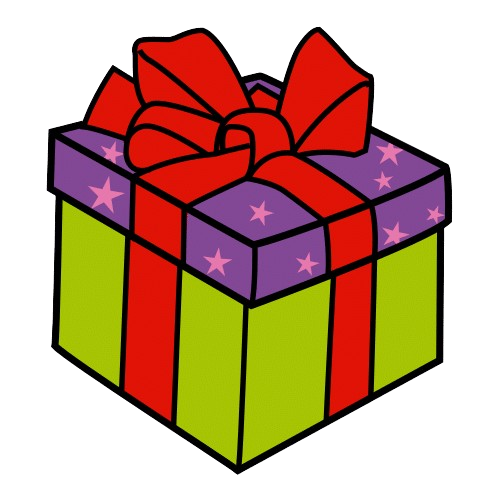 Agasallo Paquete para un agasallo con diferentes cores.