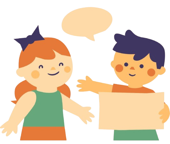 Neno e nena reflexionando