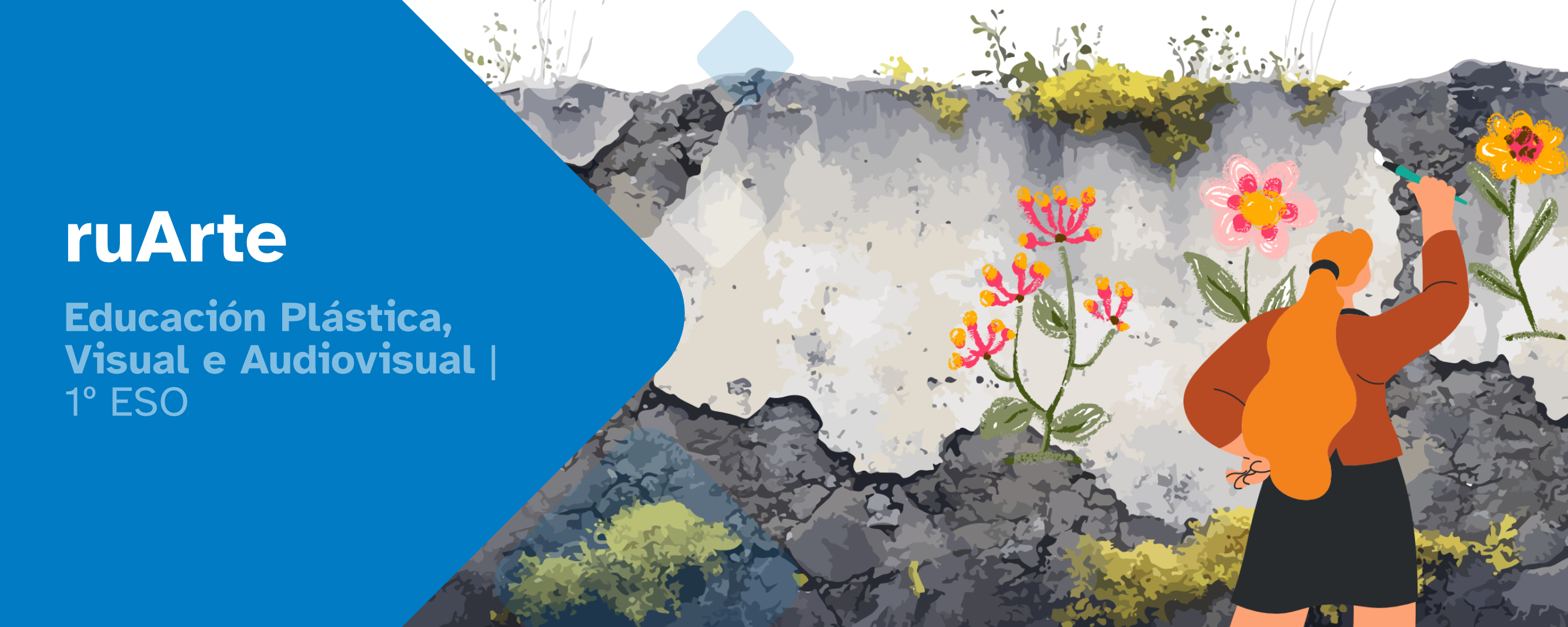 Portada para a situación de aprendizaxe de 1º de ESO que leva por nome ruArte