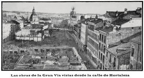 Imaxe da apertura da Gran Vía de Madrid