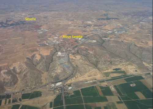 Fotografía aérea de Seseña Novo