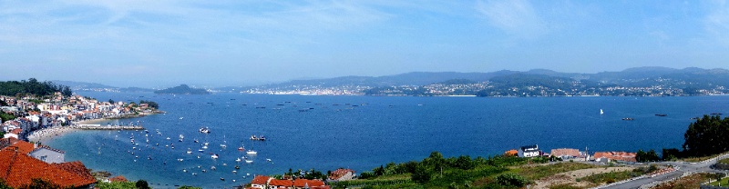 Fotografía da Vista da Ría de Pontevedra desde o miradoiro de Dorrón