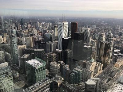 Vista do CBD de Toronto.