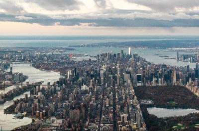 Vista aérea del Upper East Side, Manhattan.
