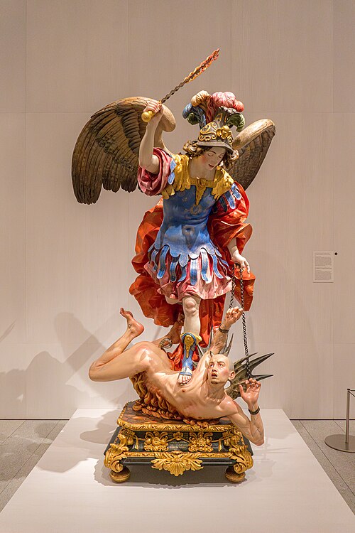 Exemplo de escultura policromada