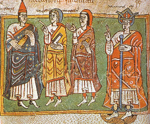 Imaxe dunha corte real altomedieval