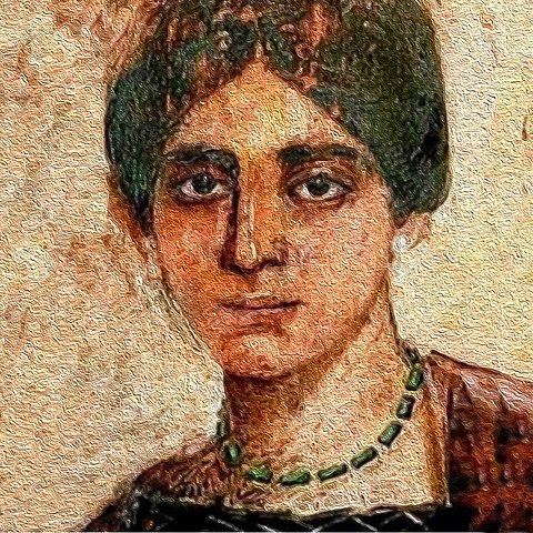 Fayum mummy portrait of Egeria