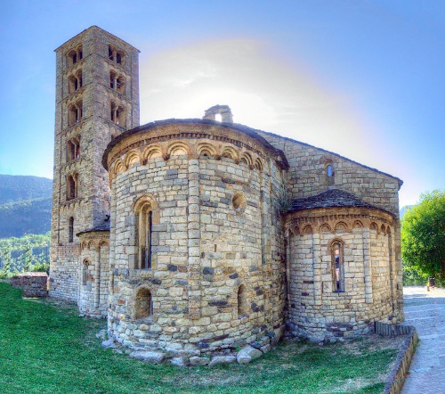 Fotografía das Ábsidas de Sant Climent de Taüll