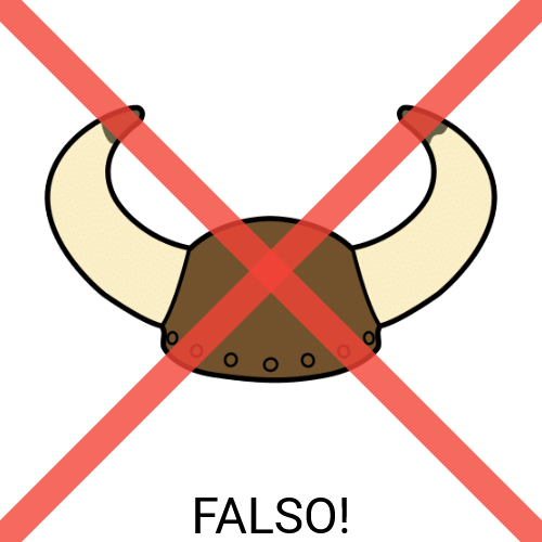 Pictograma dun casco vikingo tachado