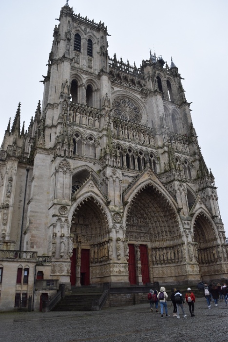 Fotografía da Catedral de Amiens, fachada oeste