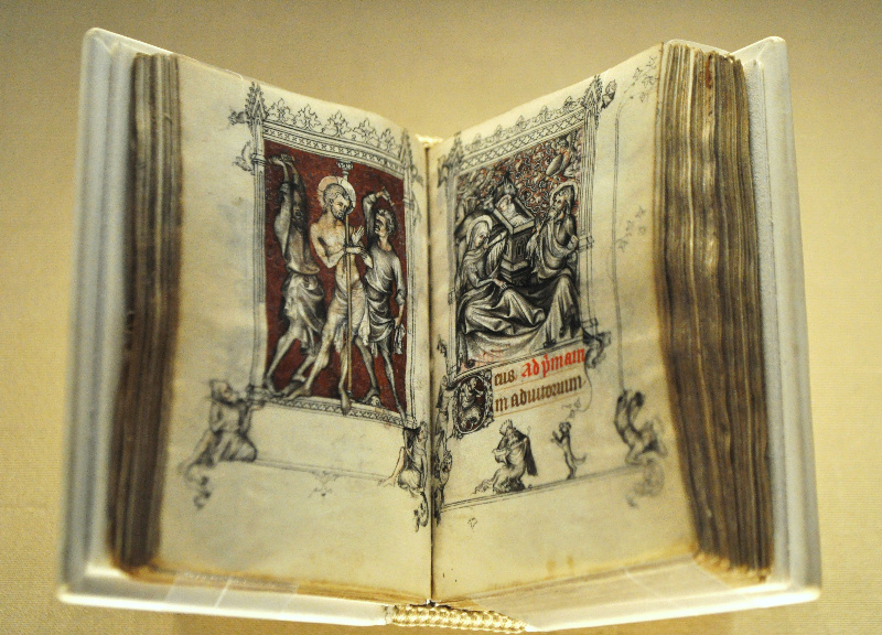 Fotografía do Libro de horas de Jeanne d'Evreux, Nova Iorque, The Cloisters