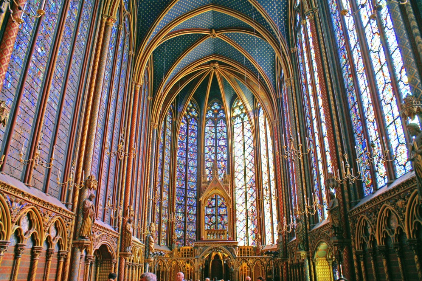 Fotografía da Sainte-Chapelle, París