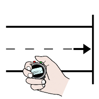 Pictogramas acabar y cronometrar para representar el fin del proyecto y la programación de la cuenta atrás