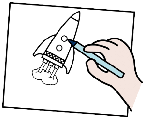 Pictograma diseñar cohete Pictograma diseñar cohete