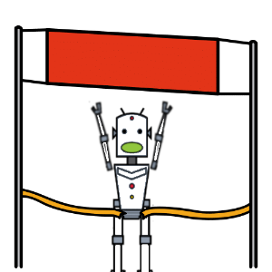 Robot llegando a meta