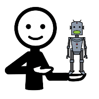 Pictograma mostrar robot