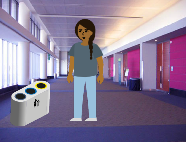 Vídeo escenario con personaje hablando.