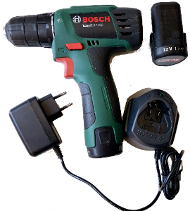 Fotografía de un taladro atornillador a batería