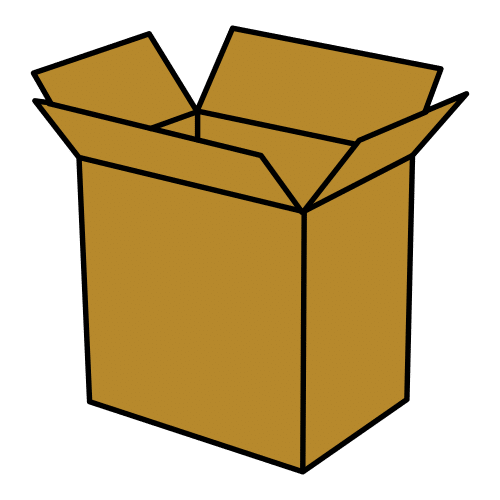 En la imagen se puede ver una caja de cartón