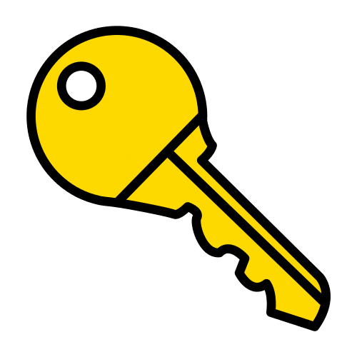 En la imagen se puede ver una llave metálica