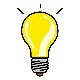 Pictograma de una bombilla