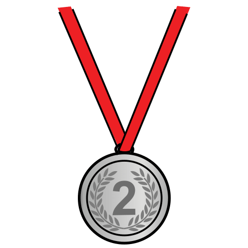 En la imagen se puede ver una medalla de plata