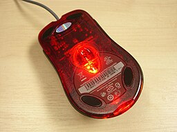 Fotografía de ratón con sensor óptico