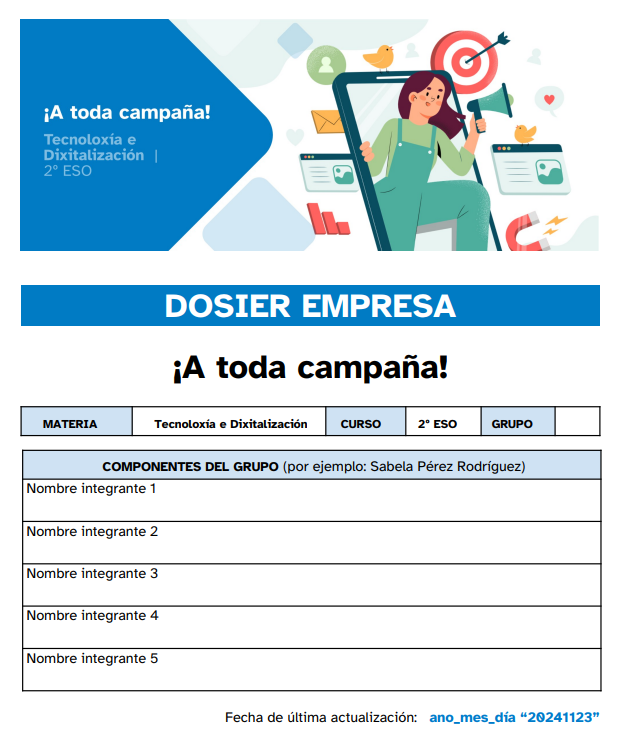 Portada del dosier de empresa