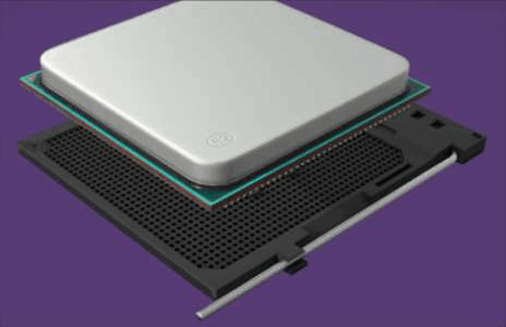 Animación inserción CPU en zócalo