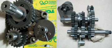 Fotografía del interior de caja de cambios