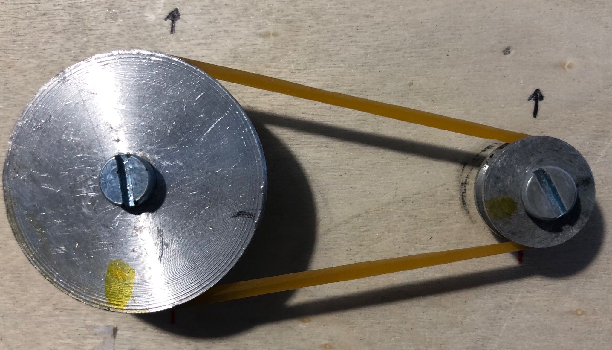 Polea con correa multiplicador