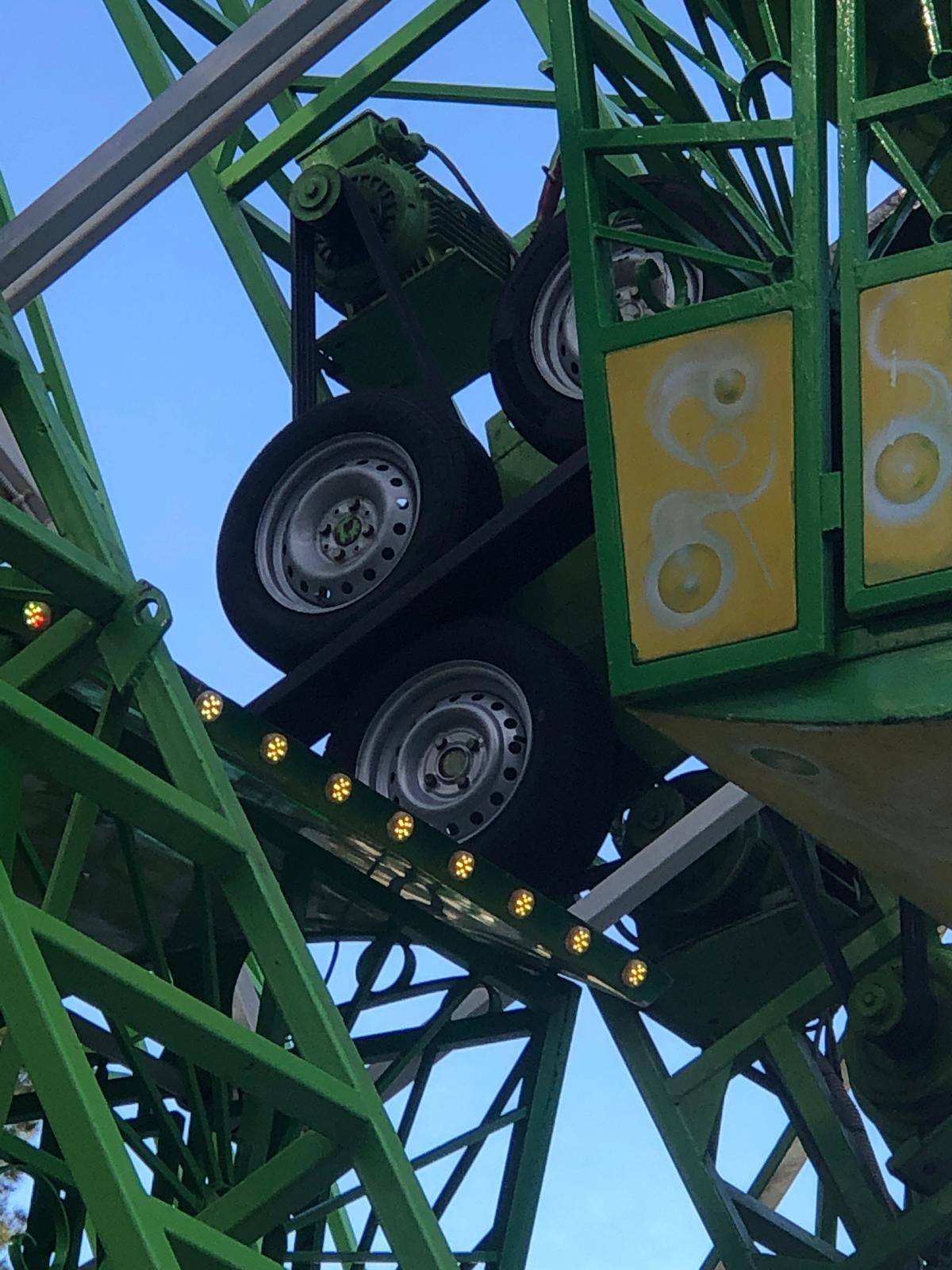 Polea que ayuda a transmitir el movimiento en una noria