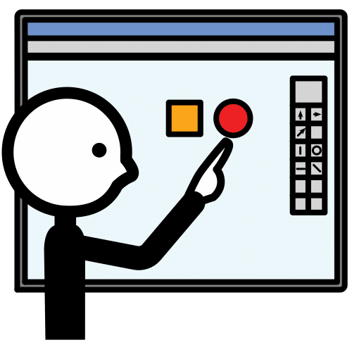 Pictograma pantalla digital