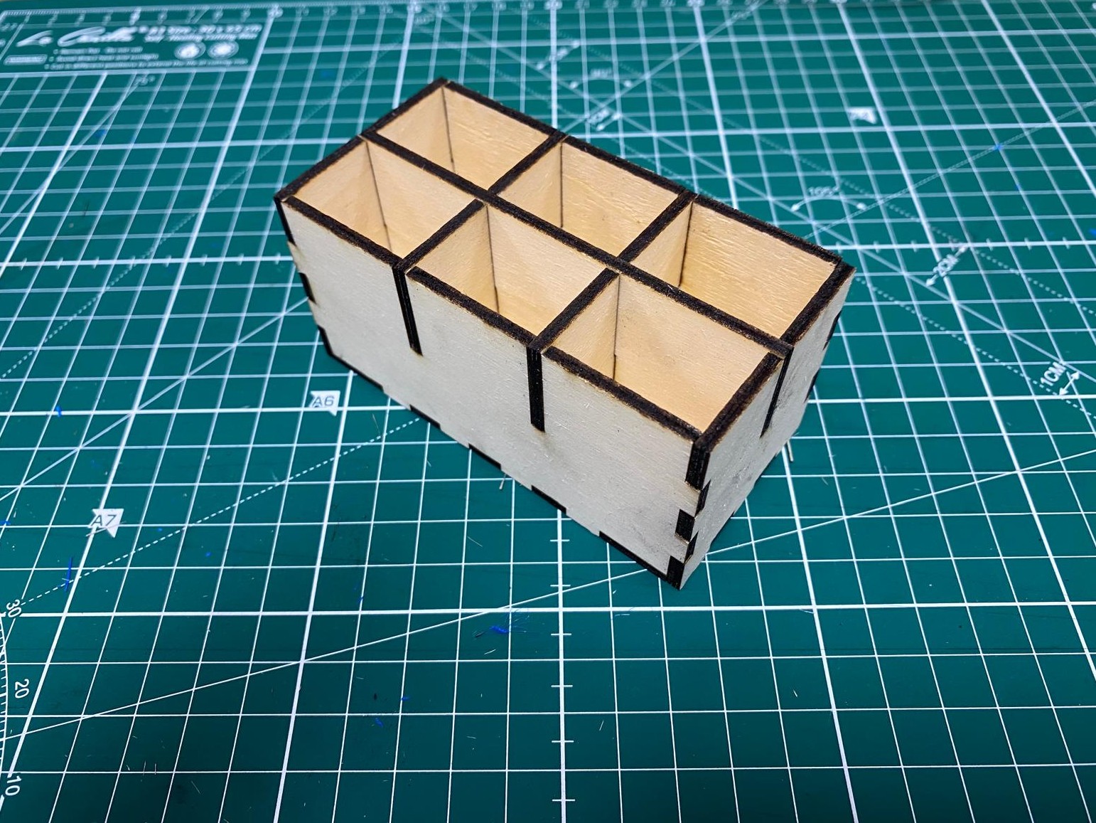 caja clasificadora montada