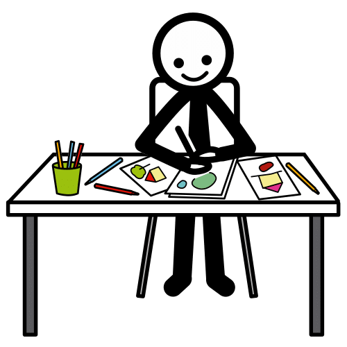 pictograma dibujante