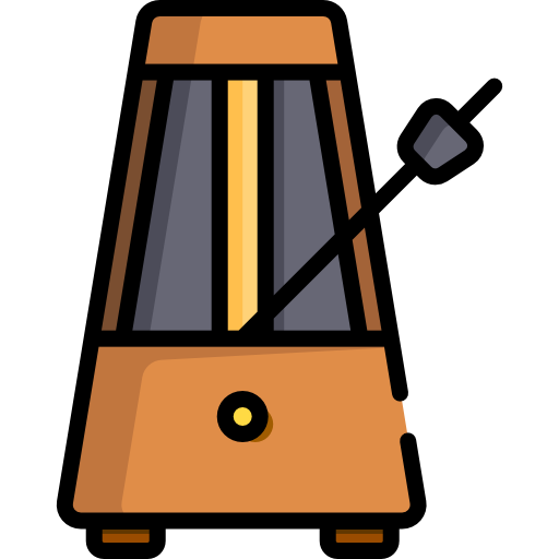 Metrónomo Icona dun metrónomo que quere significar a idea de matiz agóxico pola súa relación co tempo.