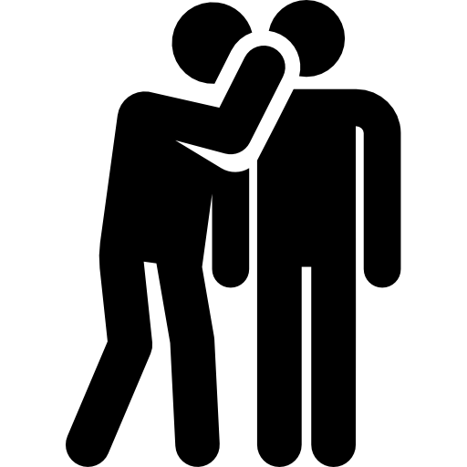 Logo de dúas persoas compartindo información que ilustra a actividade grupal a realizar..