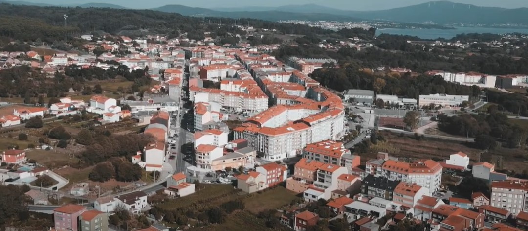 Vista aérea de Boiro