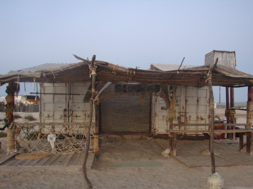 Choza na praia en Cabo Verde