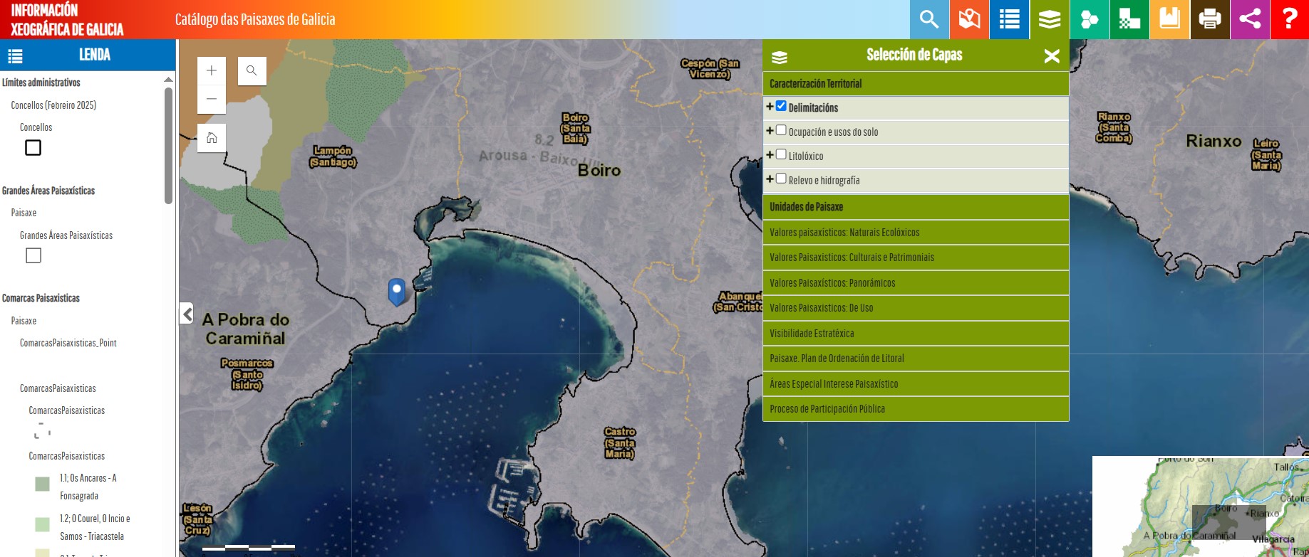 Ferramenta Mapas de Galicia
