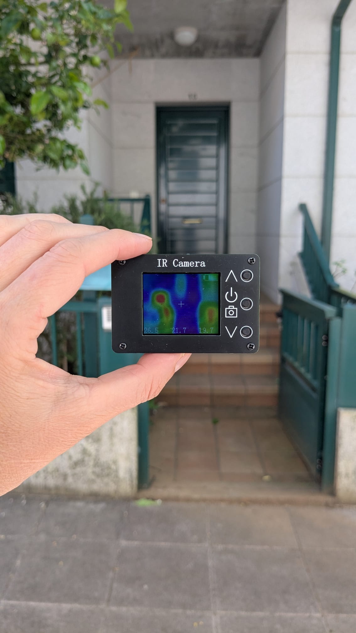 Foto térmica dunha vivenda