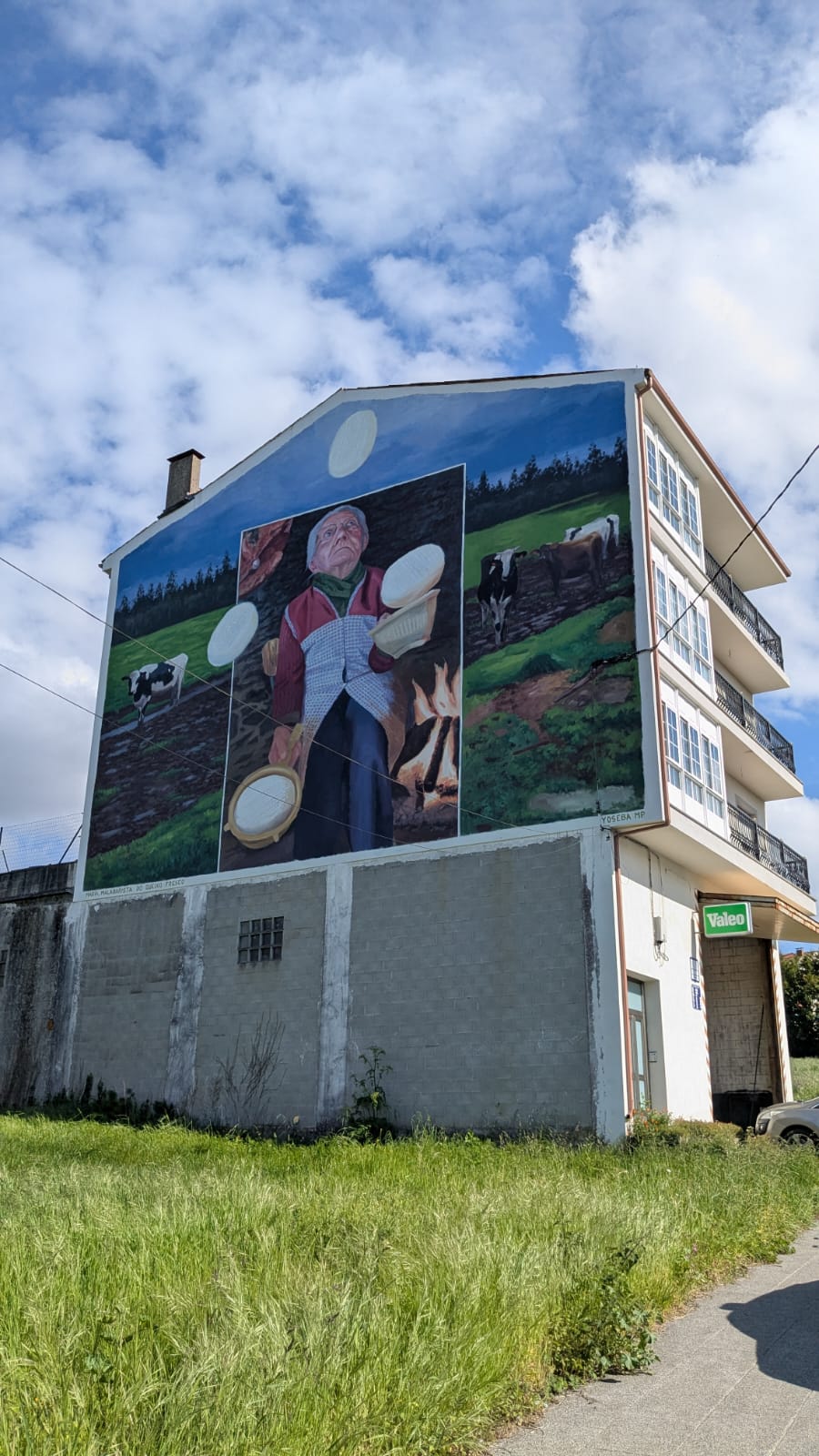Mural de Yoseba M.P. en Arzúa