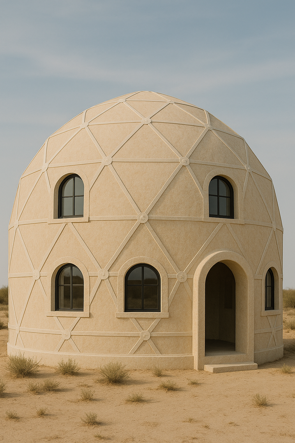 Moitos domos preconstruídos fanse con láminas de biocerámica