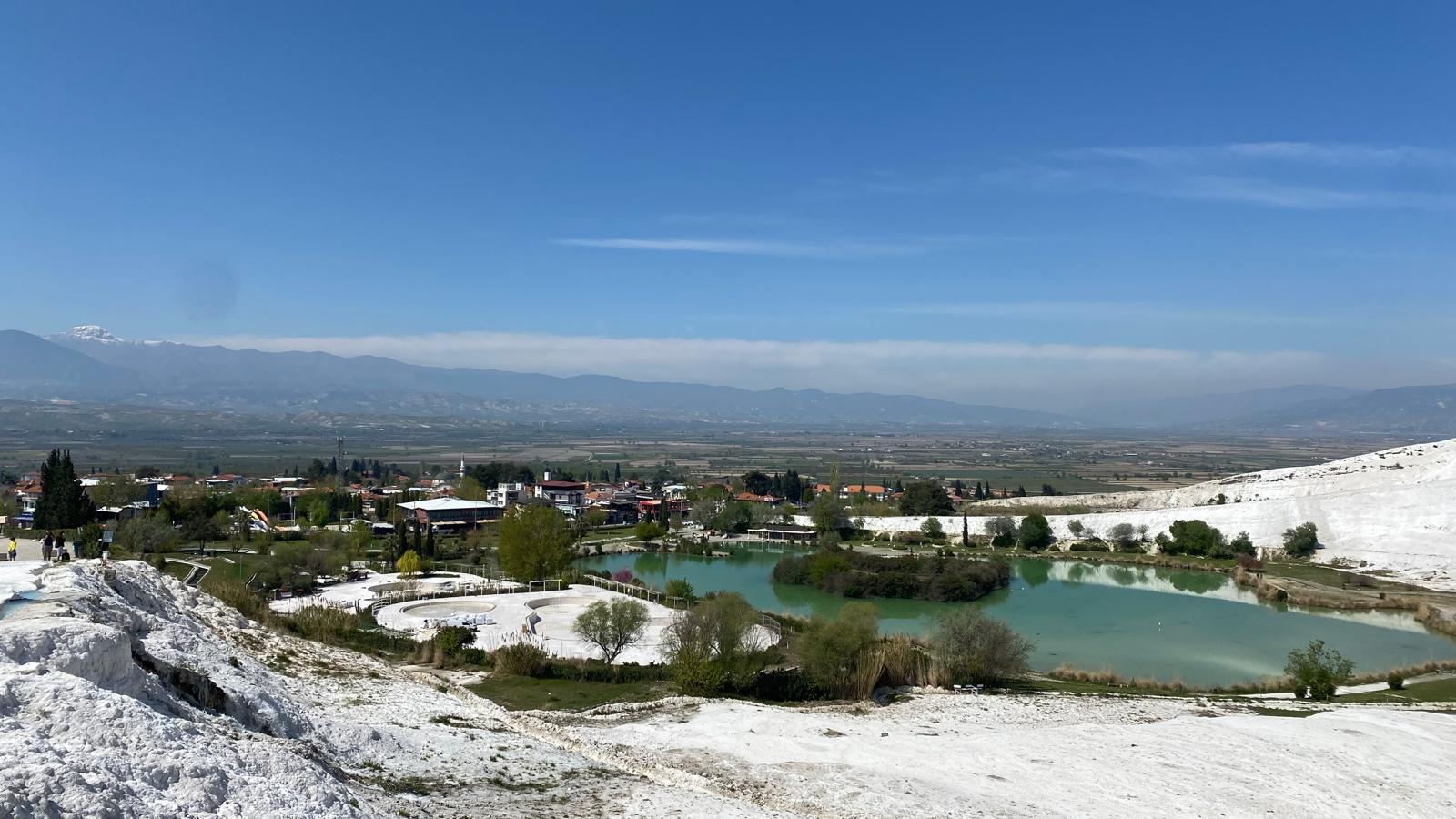 Travertino en Pamukkale, panorámica