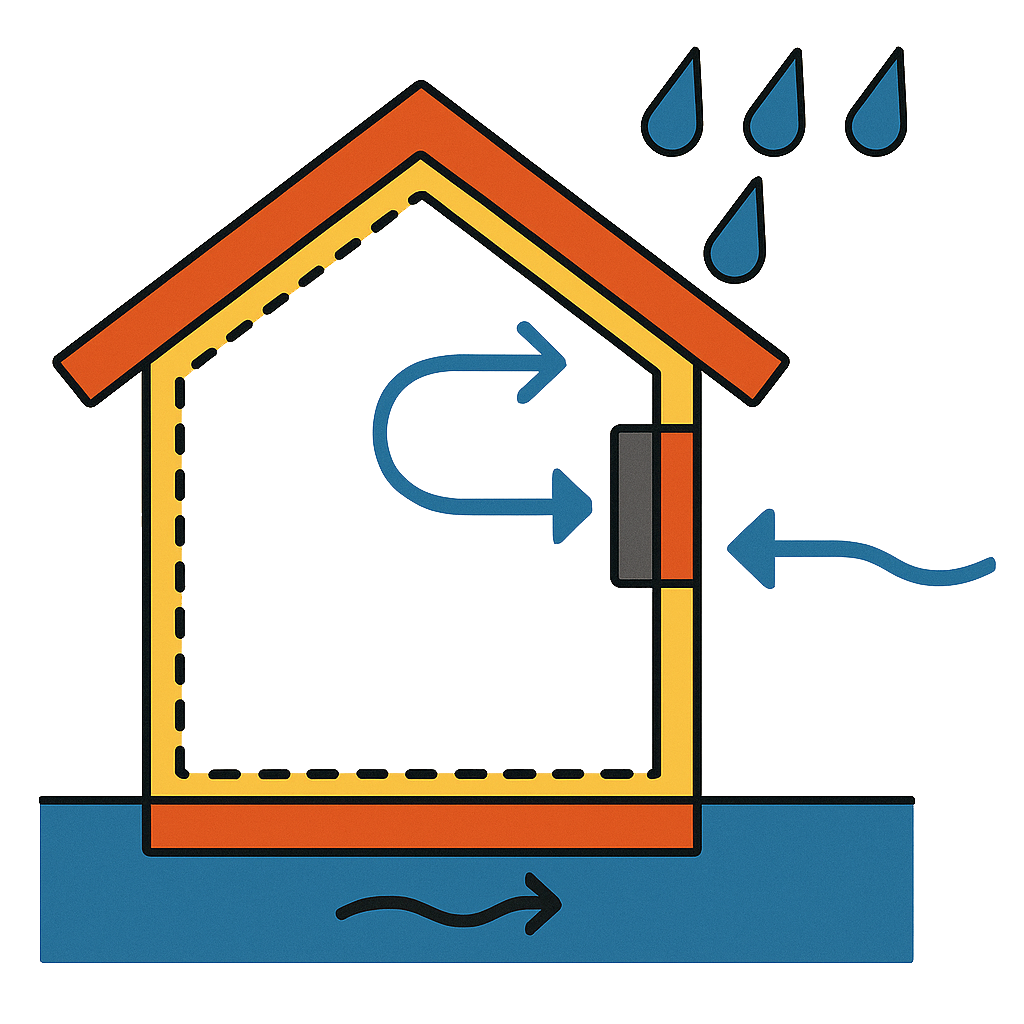 Hermeticidade (evitar filtracións e tratar o aire)