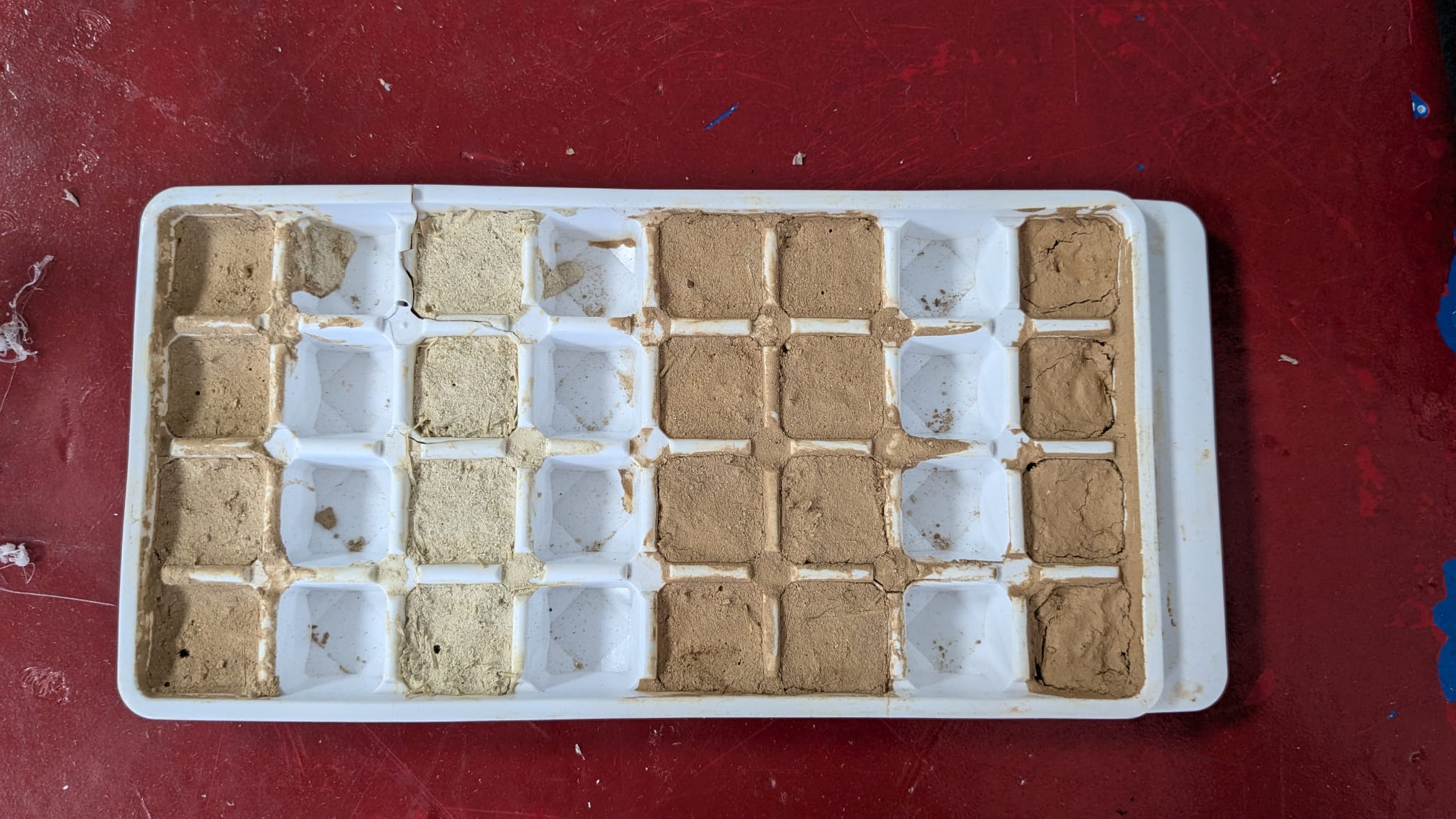 Encofrado dos ladrillos