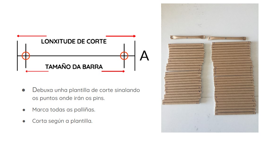 Domo con barras de papel