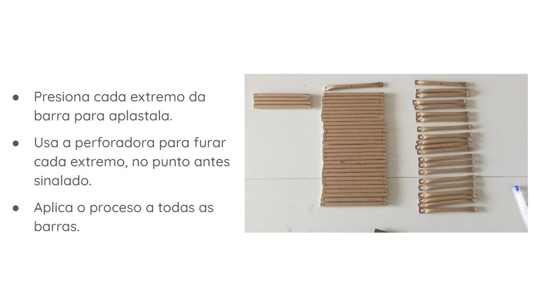 Domo con barras de papel