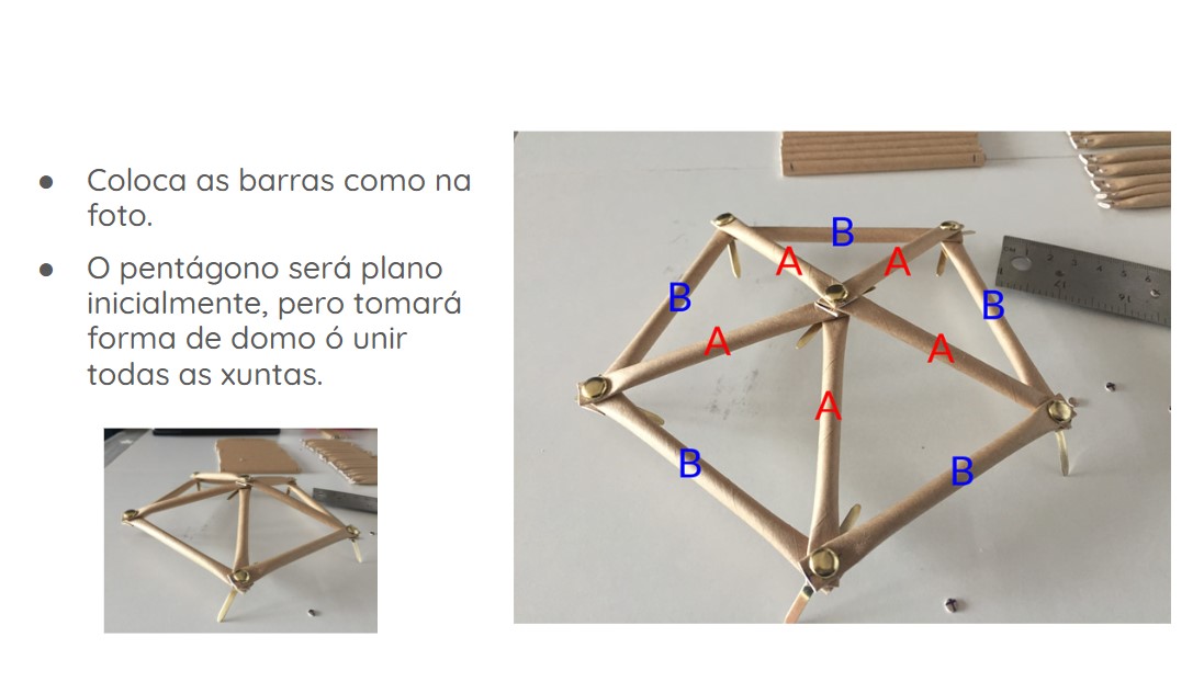 Domo con barras de papel