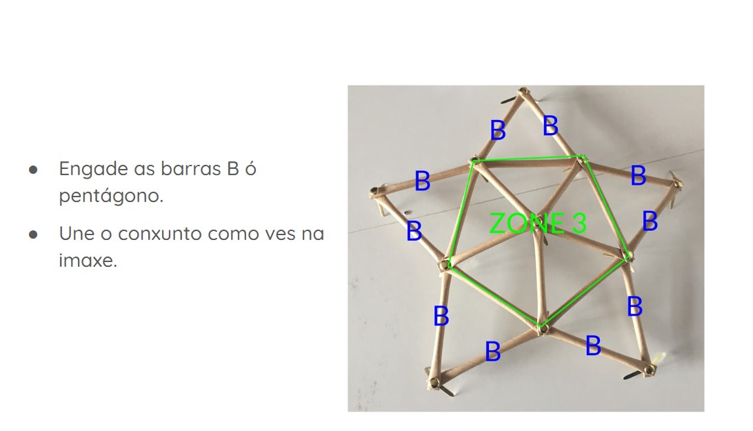 Domo con barras de papel